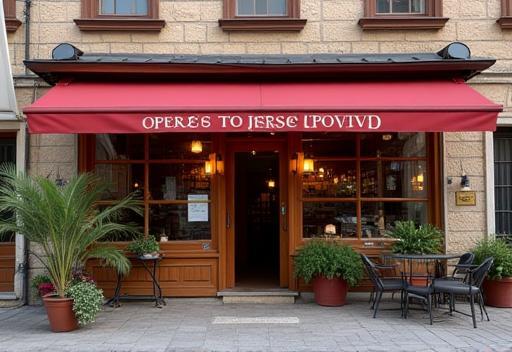Exterior view of the Balkanska Trapeza restaurant.